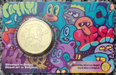 Belgium 2.5 Euro Base Metals Brilliant Uncirculated Coin 2025 - Streetart in Belgium