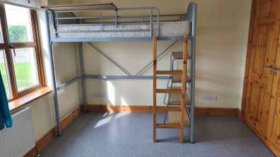 Bunk Bed Metal Frame with Matress