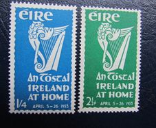 Ireland 1953.Stamps set.An Tostal ( ).Mint,Very,Very Lightly Hinged.