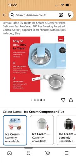 Sensio Ice-Cream Maker