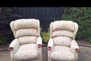 2 x riser recliner armchairs