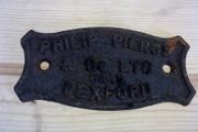 Old Pierce of Wexford agricultural machinery nameplate