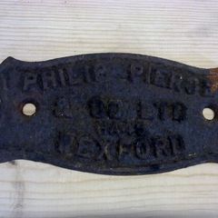 Old Pierce of Wexford agricultural machinery nameplate