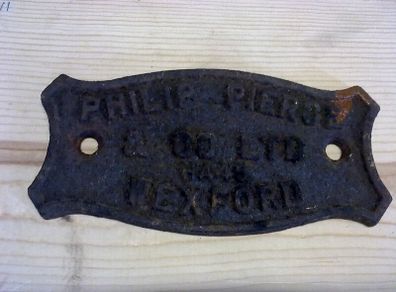 Old Pierce of Wexford agricultural machinery nameplate