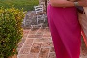 French Connection long pink occasion dress