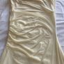 Cream Sheer Neck Ruched Bodycon Dress Image 4