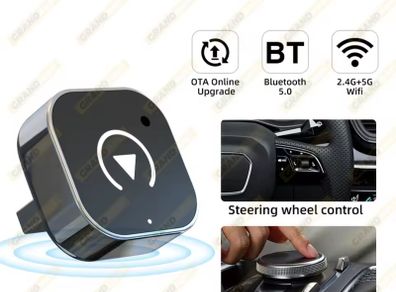 CARPLAY OR ANDROID AUTO Customise INSTANT Wireless Carplay/Android Auto Adapter will make your wired interface Wireless