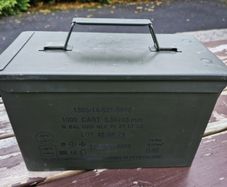 Military Metal Ammo Box / Can (Excellent storage)