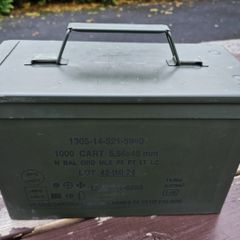 Military Metal Ammo Box / Can (Excellent storage)