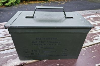 Military Metal Ammo Box / Can (Excellent storage)