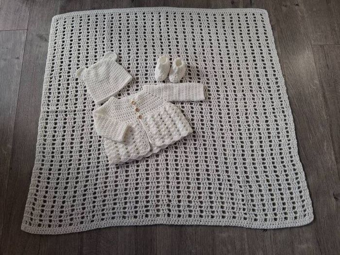 Handmade complete baby christening set