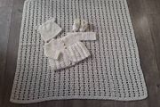 Handmade complete baby christening set