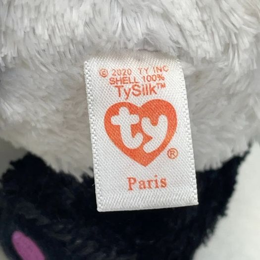 Rare Retired Ty Beanie Boos Paris the Panda 18cms 6" Plush Soft Toy and Gift Bag