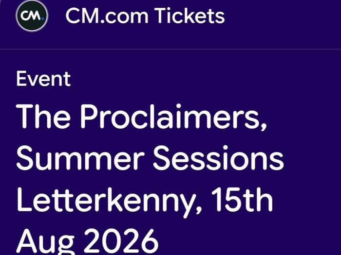 Proclaimers & Deacon Blue Summer Sessions, Letterkenny x 2
