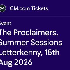 Proclaimers & Deacon Blue Summer Sessions, Letterkenny x 2