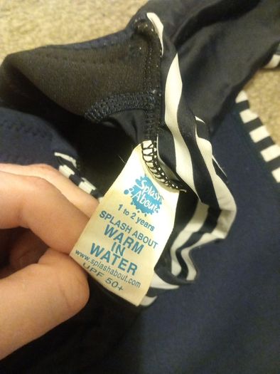 Splash About warm in water wetsuit age 1-2