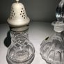 Vintage Cut & Pressed Glass High Tea Set - Cruet, Sifter, Jug, Preserve Pot & More Image 6