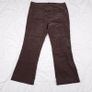 Marks & Spencer Dark Chocolate Brown Corduroy Front Pocket Flared Leg Trousers 20UK/48EU Image 5