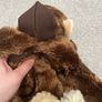Marks and Spencer Monkey Plush Backpack Children Soft Toy Bag Zip Brown Image 7
