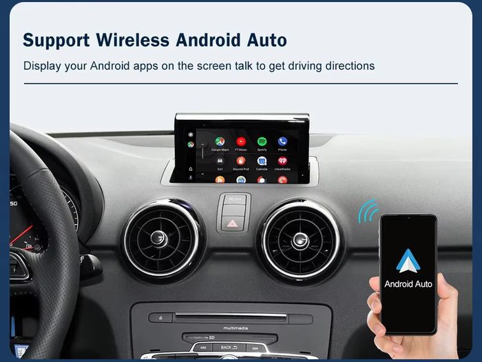 Audi A1 Q3 2012-2018 MMI 2G/3G HN+ Wireless CarPlay Android Auto Interface Adapter With Mirror Link AirPlay Bluetooth