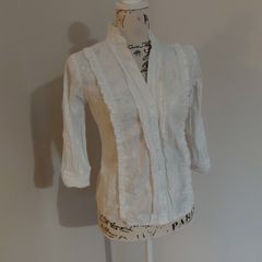 Size 8 White Blouse