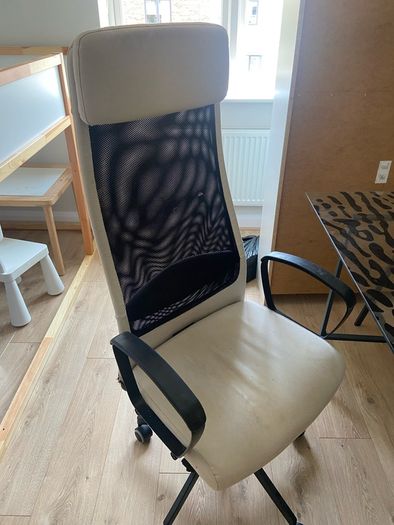 glass office table & chair