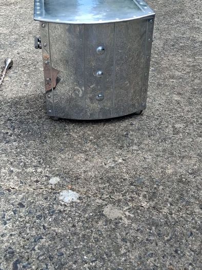 Art Deco Chromed Coal Bucket and Companion Set