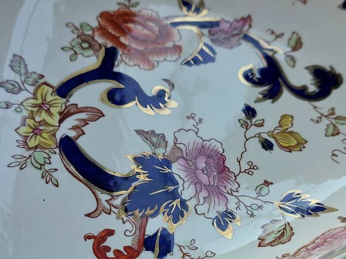 Rare Mason's "Blue Mandalay" Triangular Serving Dish