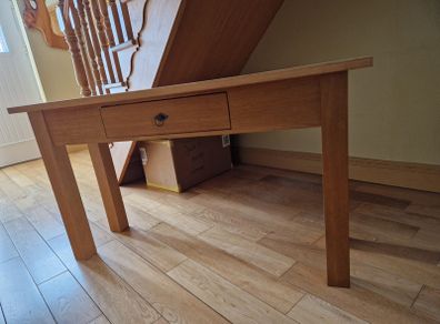 oak hall table