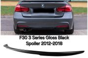 For Bmw 3 Series F30 F80 Rear Boot Spoiler Mp Style Lip Gloss Black 2012-2018