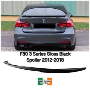 For Bmw 3 Series F30 F80 Rear Boot Spoiler Mp Style Lip Gloss Black 2012-2018