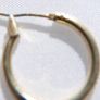 Vintage 18ct Gold Plated Hoops Earrings 1,87g Image 5