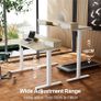 Standing Desk with Fabric Drawers, 100x60cm, Natural 2 Drawers, C-Clamp Compatible, 4 Memory Presets, 72-118cm Height Range, Multiple Sizes & Colors, Durable Steel Frame. Image 6