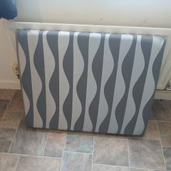 Recovered and re foamed  Grey Wave Single Headboard