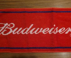 Vintage Budweiser bar towel