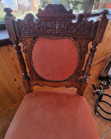 Three Edwardian Upholstered Mahogany Chairs