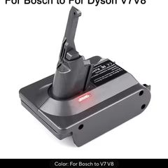 Battery Converter Adapter For Bosch/Ryobi 18V Li-ion Battery To For Dyson V6 V7 V8 Animal Vacuum Cleaner