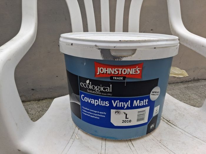 Paint, masonry paint , base bluish colour