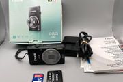 Canon IXUS 132 16MP Digital Camera Black - Full Kit - Boxed