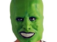 main image for ad The Mask Jim Carrey Helmet Latex Masque Cosplay Accessory Halloween Deluxe Masquerade Costume Props Black