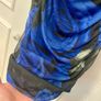 Quiz Curve Black and blue Floral Dress size 16 Image 6