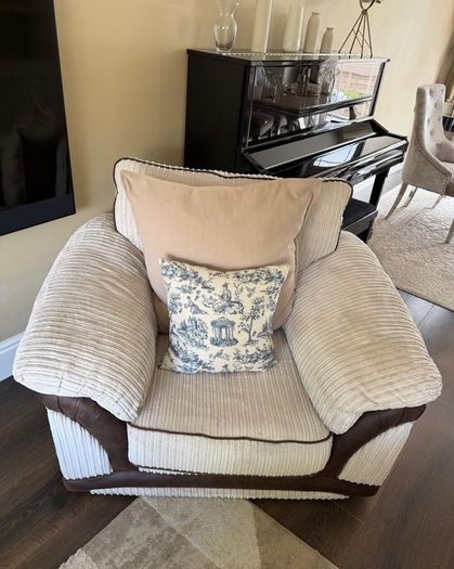 Beautiful beige armchair