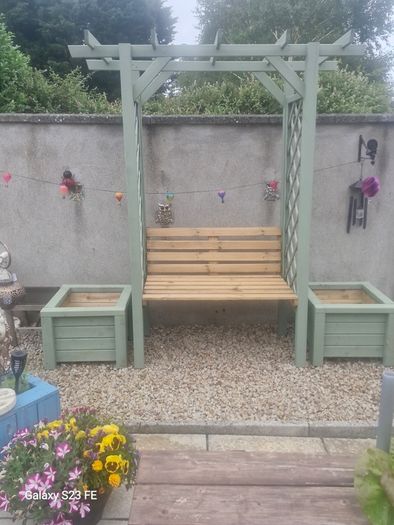 Painted Garden Arbour