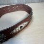 Vintage Devils Skin By Guido Angeloni Studded Leather Belt Italian Handmade Image 5