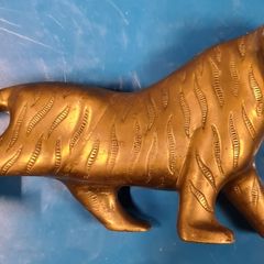 Brass Tiger Figurine