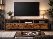 Industrial TV Stand for TVs up to 80 Inches
