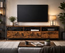 Industrial TV Stand for TVs up to 80 Inches