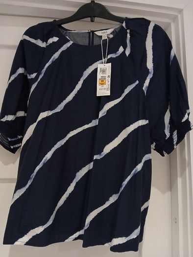M&S navy top, size 16, new with tag