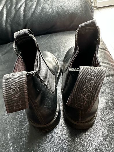 Rhinegold Classic kids leather boots 12C