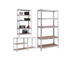 Boltless Freestanding Shelving Unit 5 Tier Bench